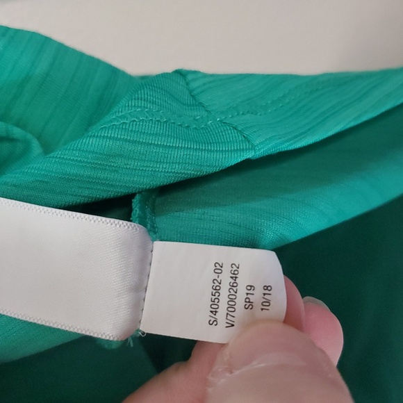 Athleta Crosscurrent UPF 50+ Jacket Size Small Green Ruched Back Pocket - Picture 9 of 13